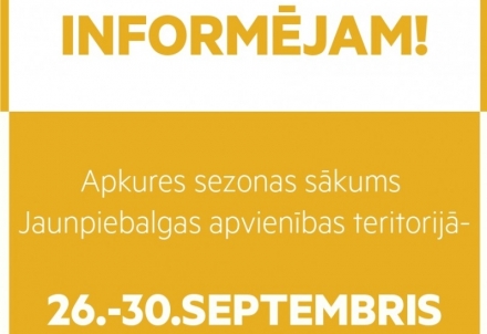 Apkures sezonas sākums