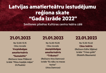 Cēsu novada amatierteātri dosies uz reģionālo skati