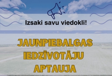 Jaunpiebalgas iedzīvotāju aptauja par sabiedriskajām aktivitātēm Jaunpiebalgas pagastā