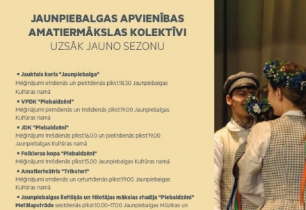 Amatiermākslas kolektīvi uzsāk jauno sezonu