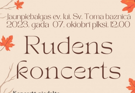 Rudens koncerts Jaunpiebalgā