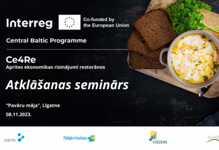 Līgatnē notiks seminārs par aprites ekonomikas risinājumiem restorānos