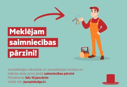 Jaunpiebalgas vidusskola un Jaunpiebalgas mūzikas un mākslas skola aicina darbā saimniecības pārzini