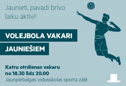 Volejbola vakari jauniešiem