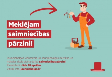 Aicina darbā saimniecības pārzini