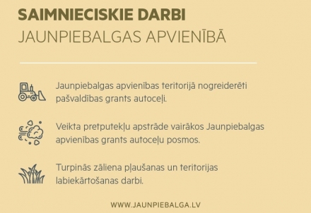 Saimnieciskie darbi Jaunpiebalgas apvienībā