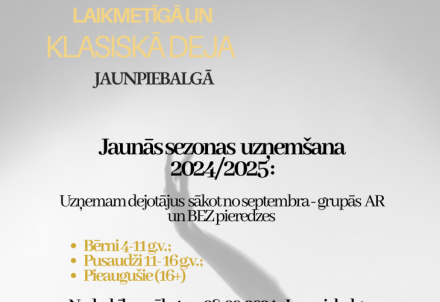 Jaunās sezonas uzņemšana laikmetīgajā un klasiskajā dejā