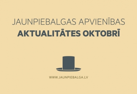 Jaunpiebalgas apvienības aktualitātes oktobrī
