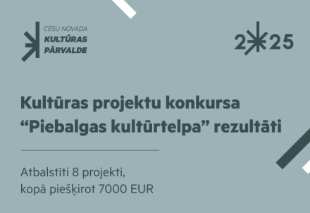 Noslēdzies pirmais kultūras projektu konkurss "Piebalgas kultūrtelpa"