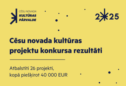 Cēsu novada kultūras projektu konkursā atbalstīti 26 notikumi