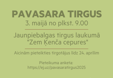 Pavasara tirgus Jaunpiebalgā
