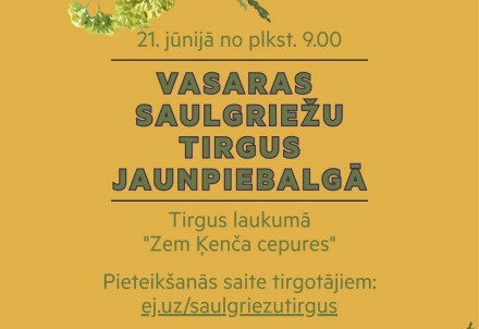 Vasaras saulgriežu tirgus Jaunpiebalgā