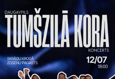 Daugavpils Tumšzilā kora koncerts Skrāģu krogā