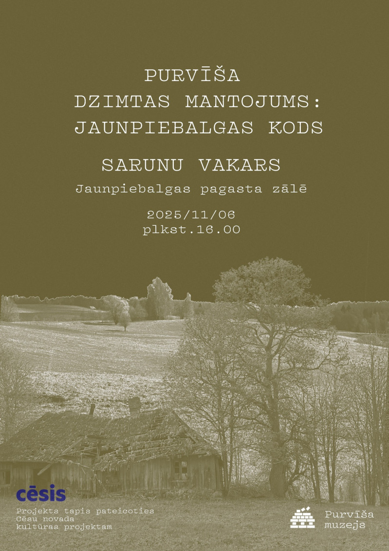 Purvīša dzimtas mantojums: Jaunpiebalgas kods