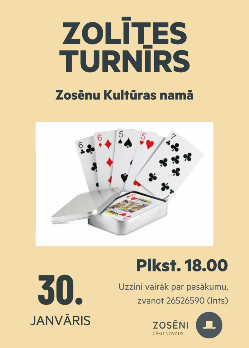 Zoles turnīrs Zosēnu Kultūras namā