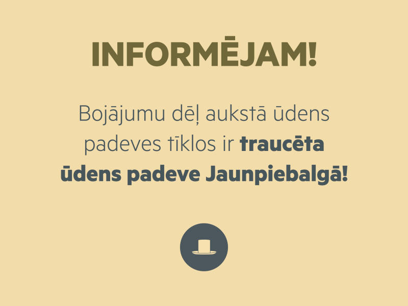 Bojājumu dēļ traucēta ūdens padeve Jaunpiebalgā