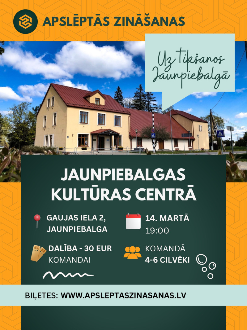 Erudīcijas spēle "Apslēptās zināšanas" Jaunpiebalgā