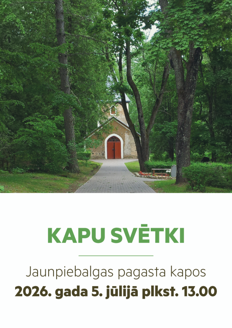 Kapu svētki Jaunpiebalgas pagasta kapos notiks 5. jūlijā