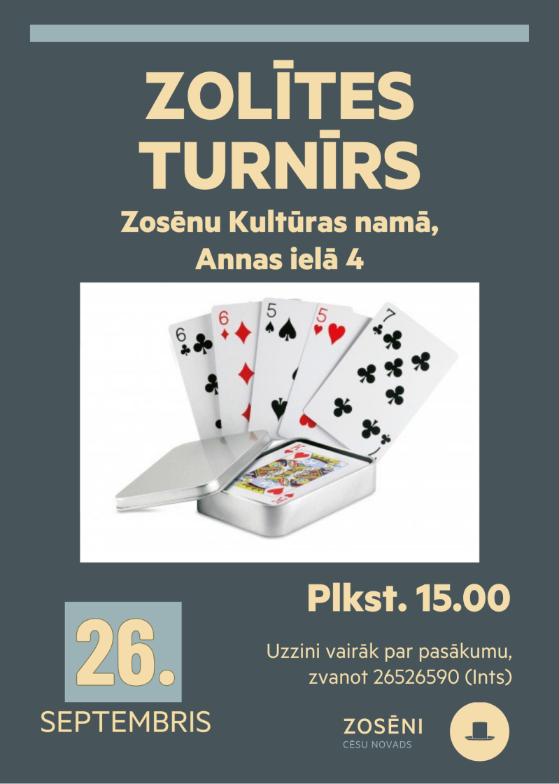 Zoles turnīrs Zosēnu Kultūras namā