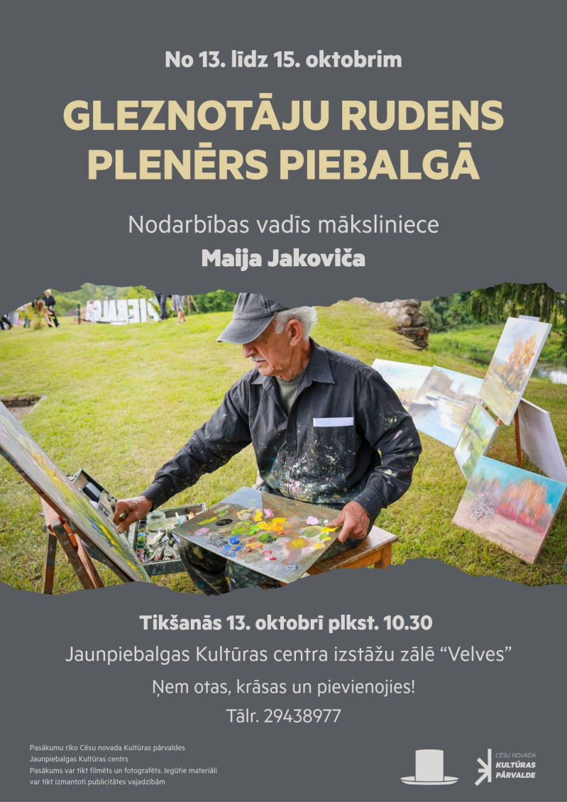 Gleznotāju rudens plenērs Piebalgā