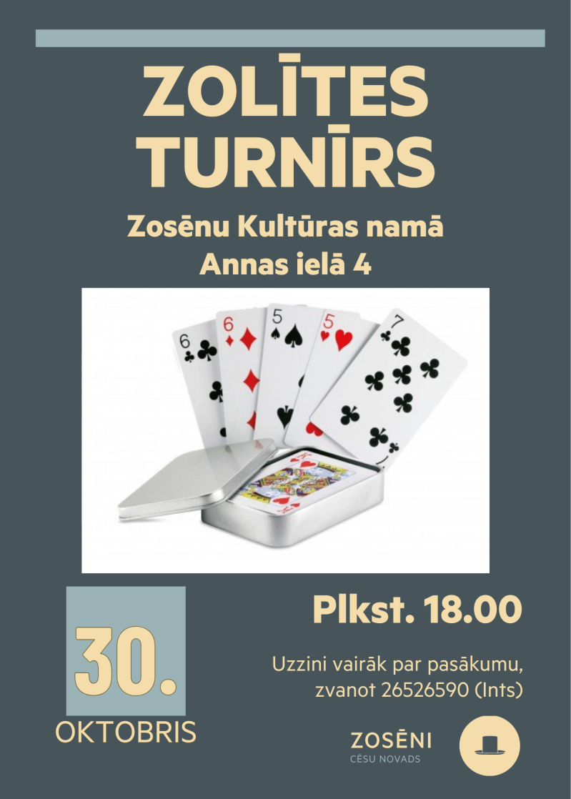 Zoles turnīrs Zosēnu Kultūras namā